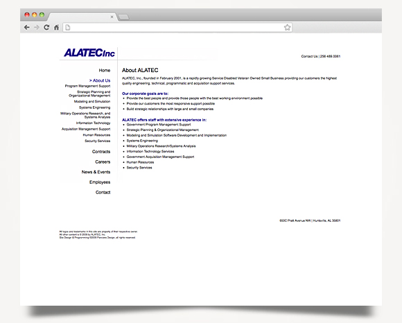 Web - Web Design - ALATEC, Inc. - Website 2