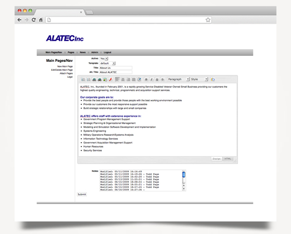 Web - Web Design - ALATEC, Inc. - Website 5
