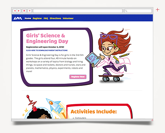 Web - Web Design - The University Of Alabama In Huntsville - Girl's Science Engineering Day
