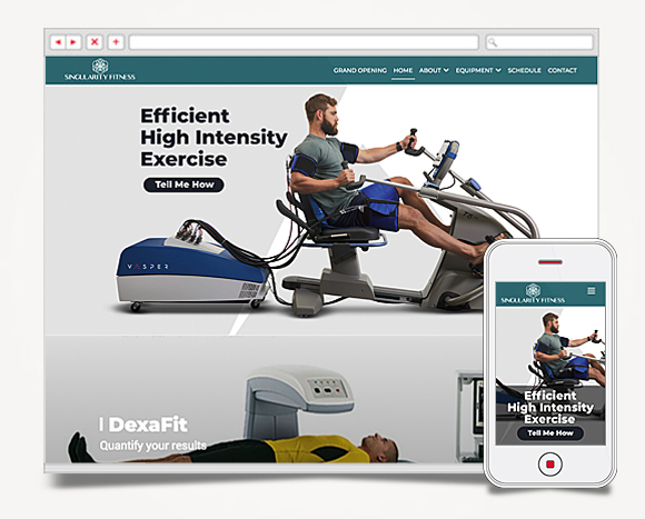 Web - Web Design - Singularity Fitness - Singularity Fitness Web Site 1