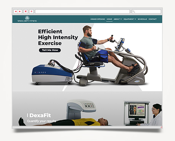 Web - Web Design - Singularity Fitness - Singularity Fitness Web Site 2